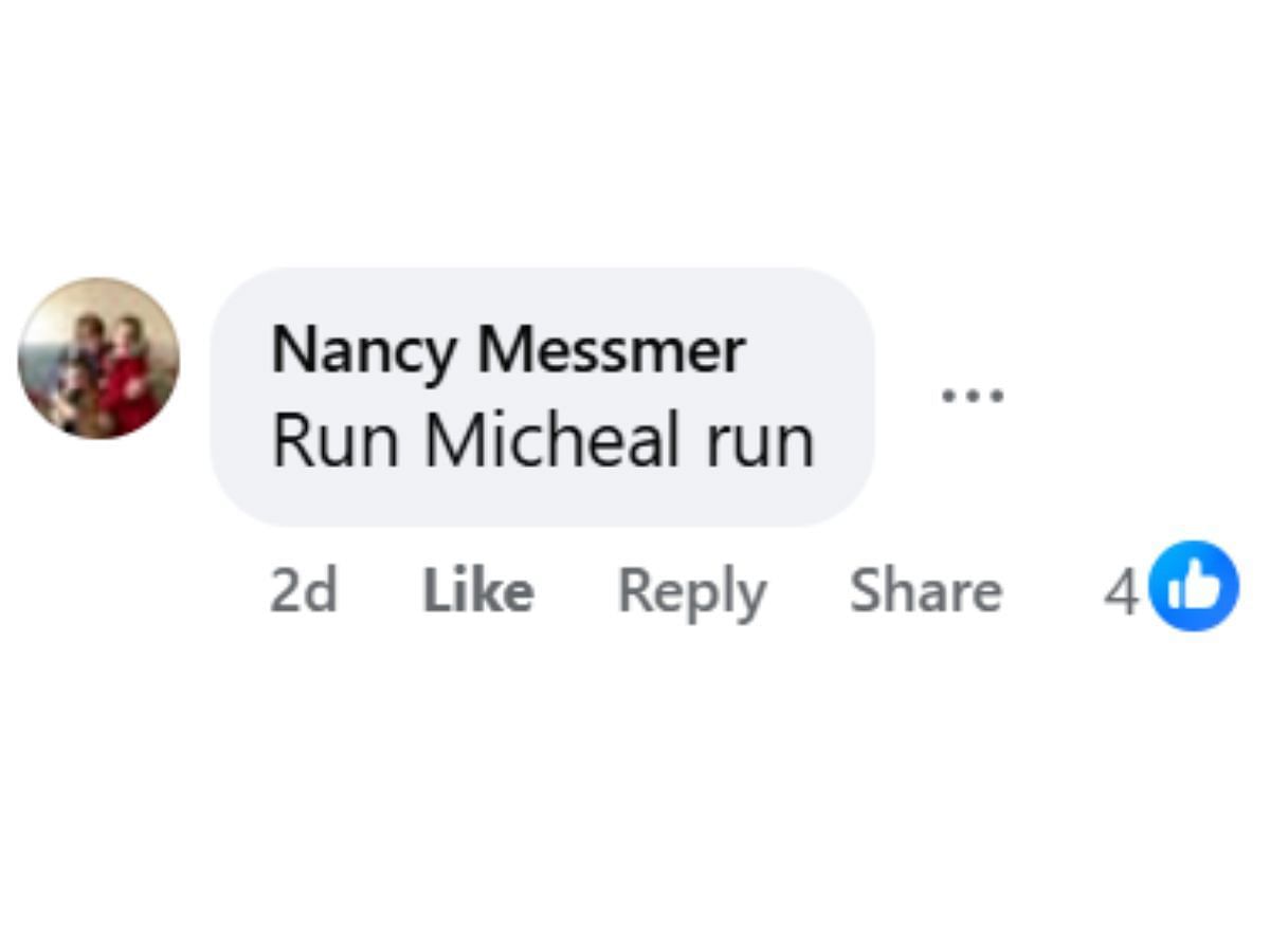 Comment by the fan on the post (Image via Facebook/@Pearl St Joanna)